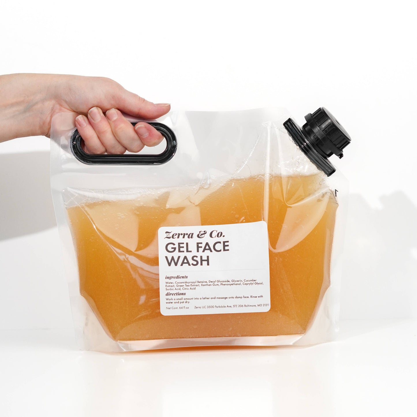 Bulk Gel Face Wash | Zero Waste Gentle Cleanser Refill: (128 oz) - Sold by the oz