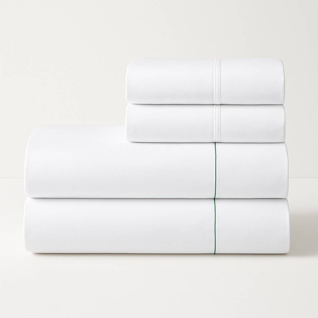 Bed Sheets - 100% Cotton - 300TC - Percale: Queen Set