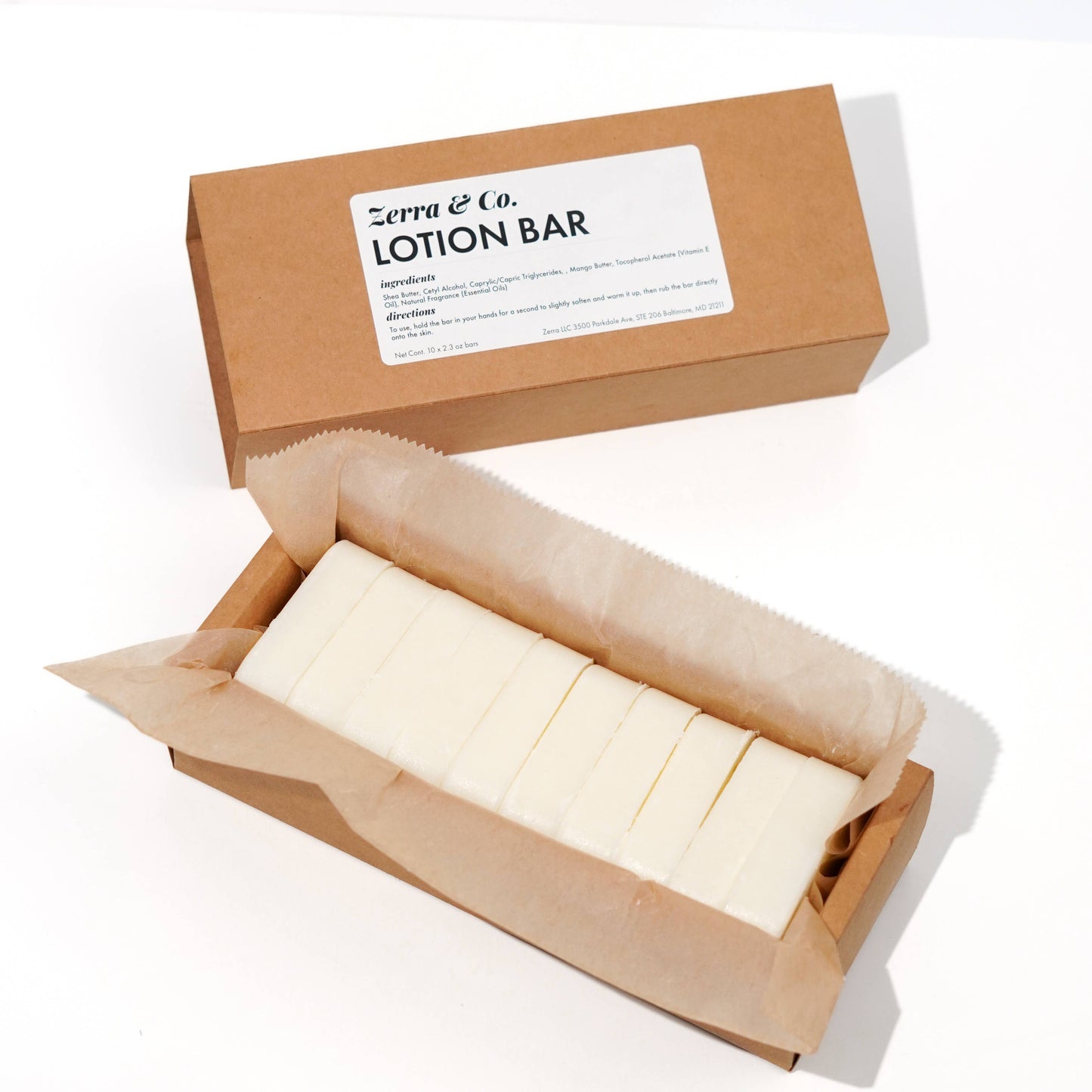 Bulk Lotion Bar - Case of 10 | Zero Waste Solid Skincare Refill: Lavender Ylang-Ylang