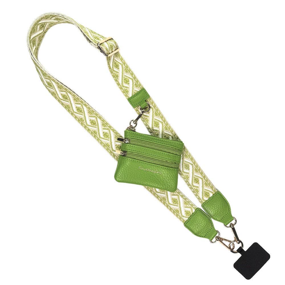Clip & Go Strap w/Zippered Pouch XOXO: Black
