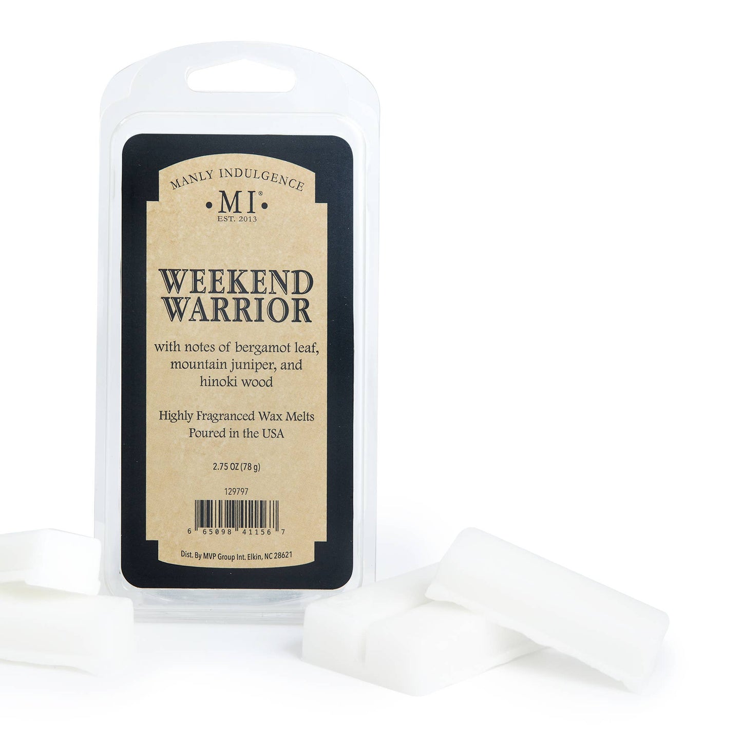 Weekend Warrior, Manly Indulgence Wax Melts, 2.75 oz