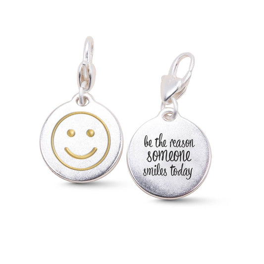 Silver 1 Tone Medallion Smile Be the Reason