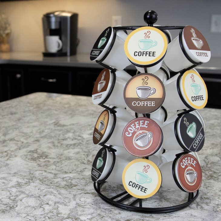 24 POD COFFEE CAROUSEL FOR K-CUPS/BLACK