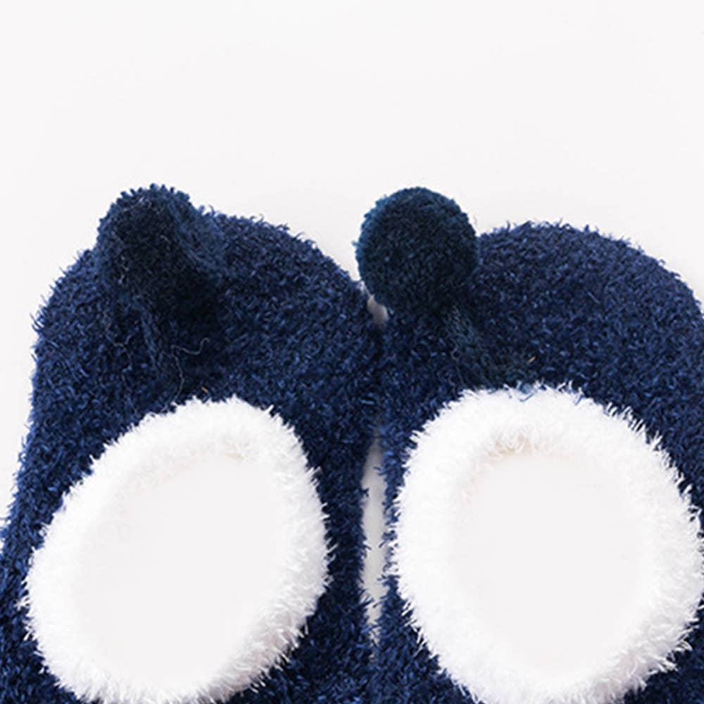 Baby / Toddler Lovely 3D Cartoon Decor Antiskid Floor Socks: Light Purple / 12-18 Months