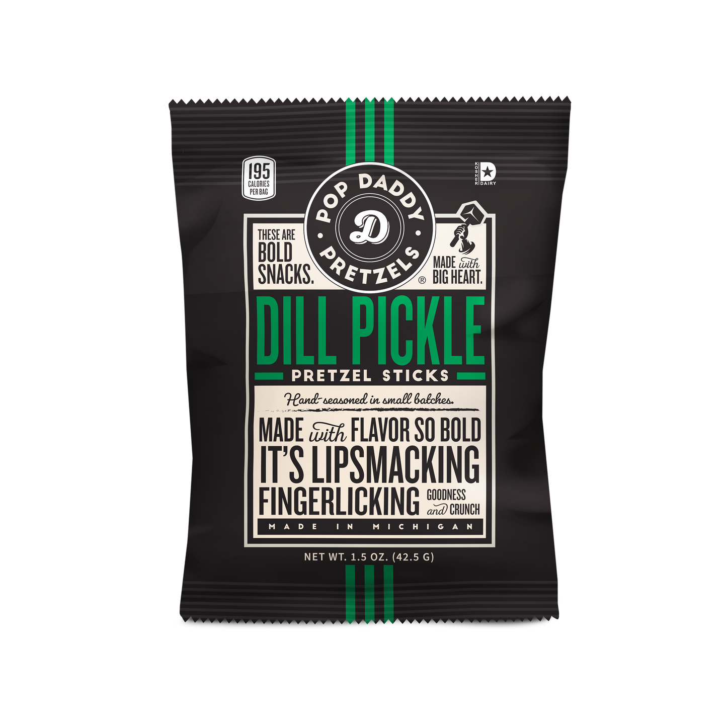 1.5oz pretzels - Dill Pickle