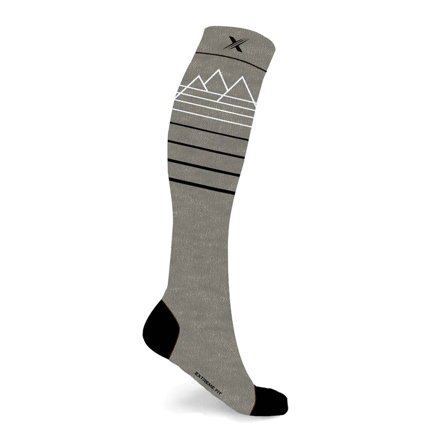 HAPPYWOOL® BUTTER-SOFT MERINO WOOL SOCKS: Heather Gray / Large/XL
