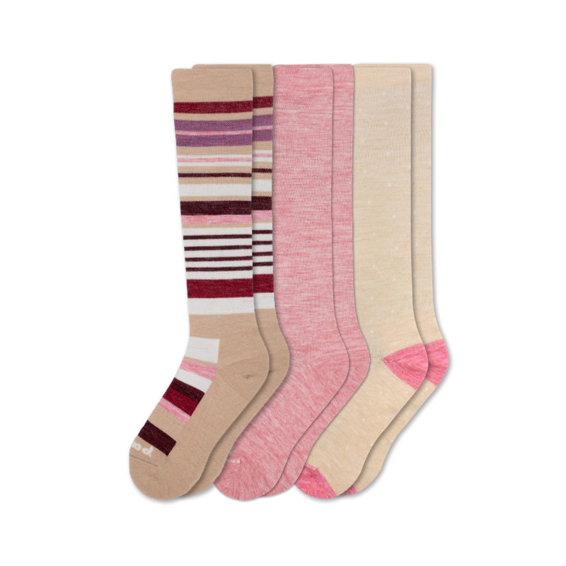 Women's Compression Socks: Medium / Large (US: 8.5 - 11.5+) ~ Assorted colors ~ Sold separately