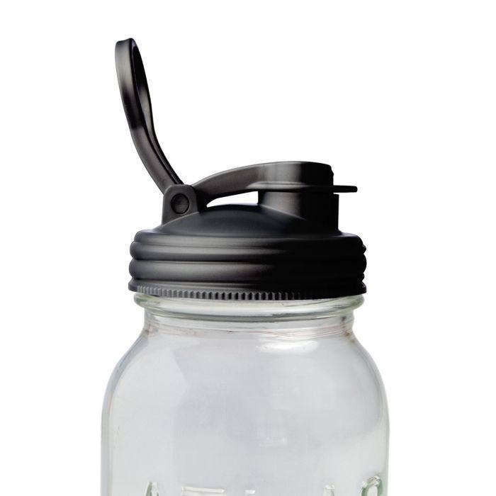 Mason Jar Pour Lid, by reCAP® - Case of 12: Silver / Wide Mouth