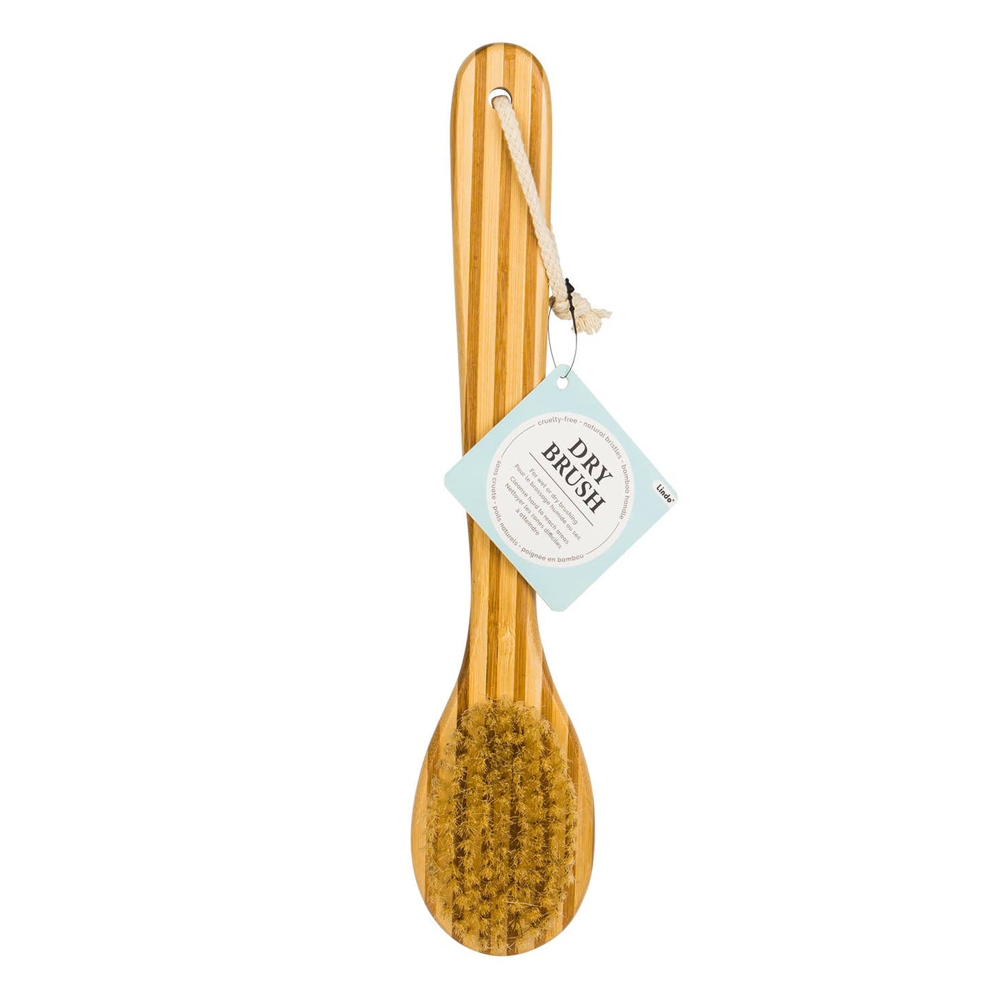 Bamboo Dry Brush with Long Handles