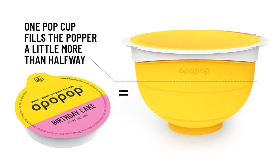 FG - 00251 Birthday Cake Pop Cups Popcorn Kernels