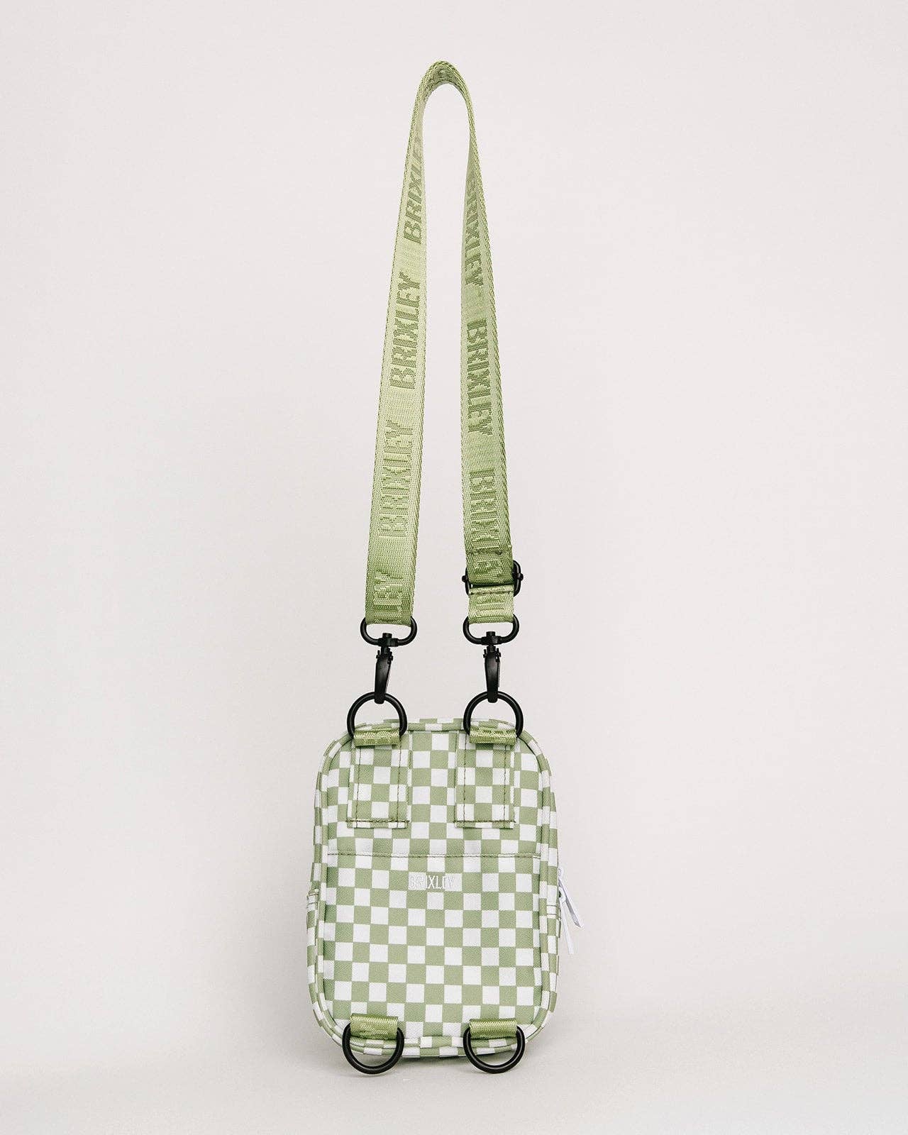 Green Checkered Crossbody Sling