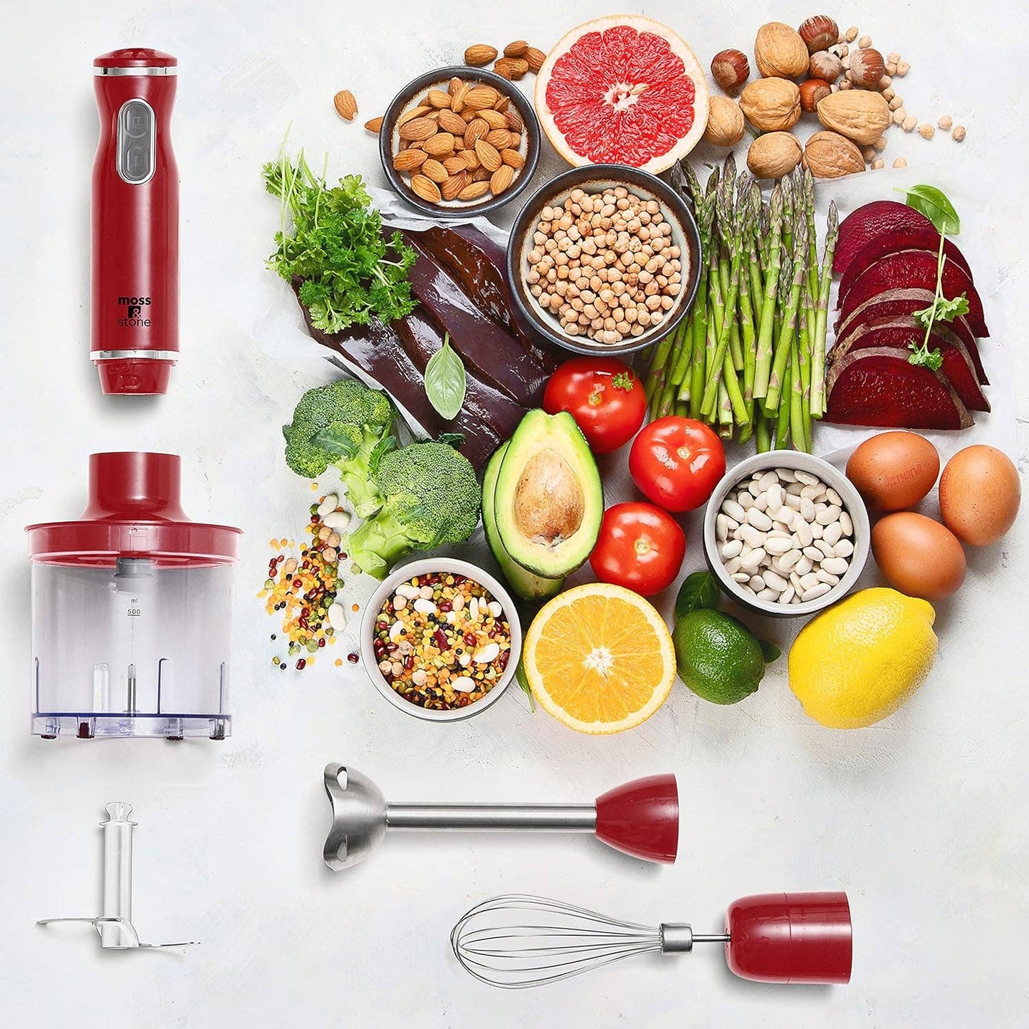 Hand Blender Electric With Add On's - Black