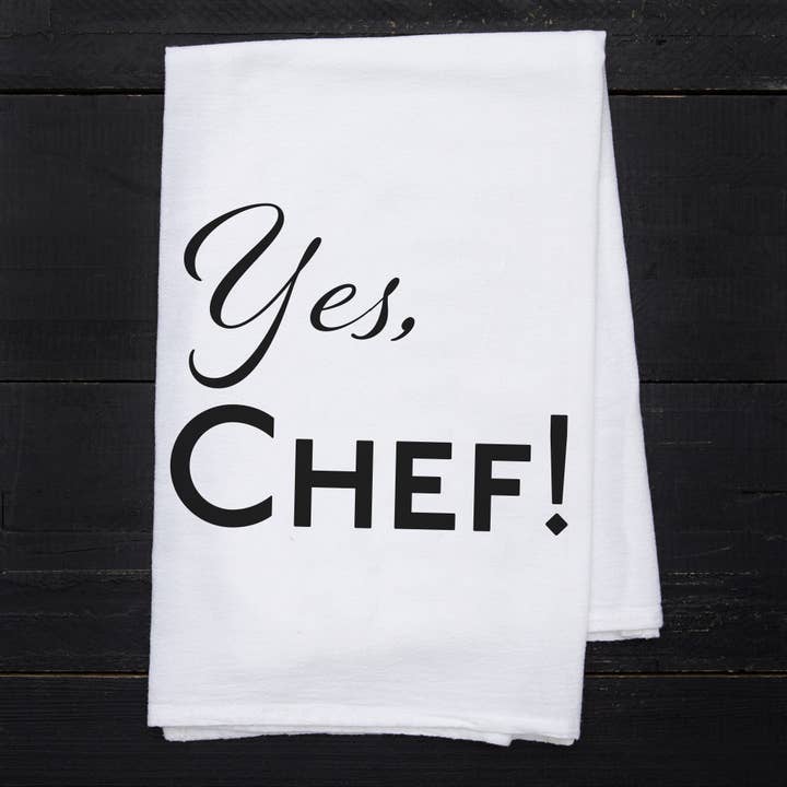 YES CHEF TEA TOWEL