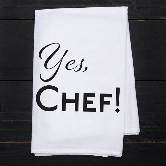 YES CHEF TEA TOWEL