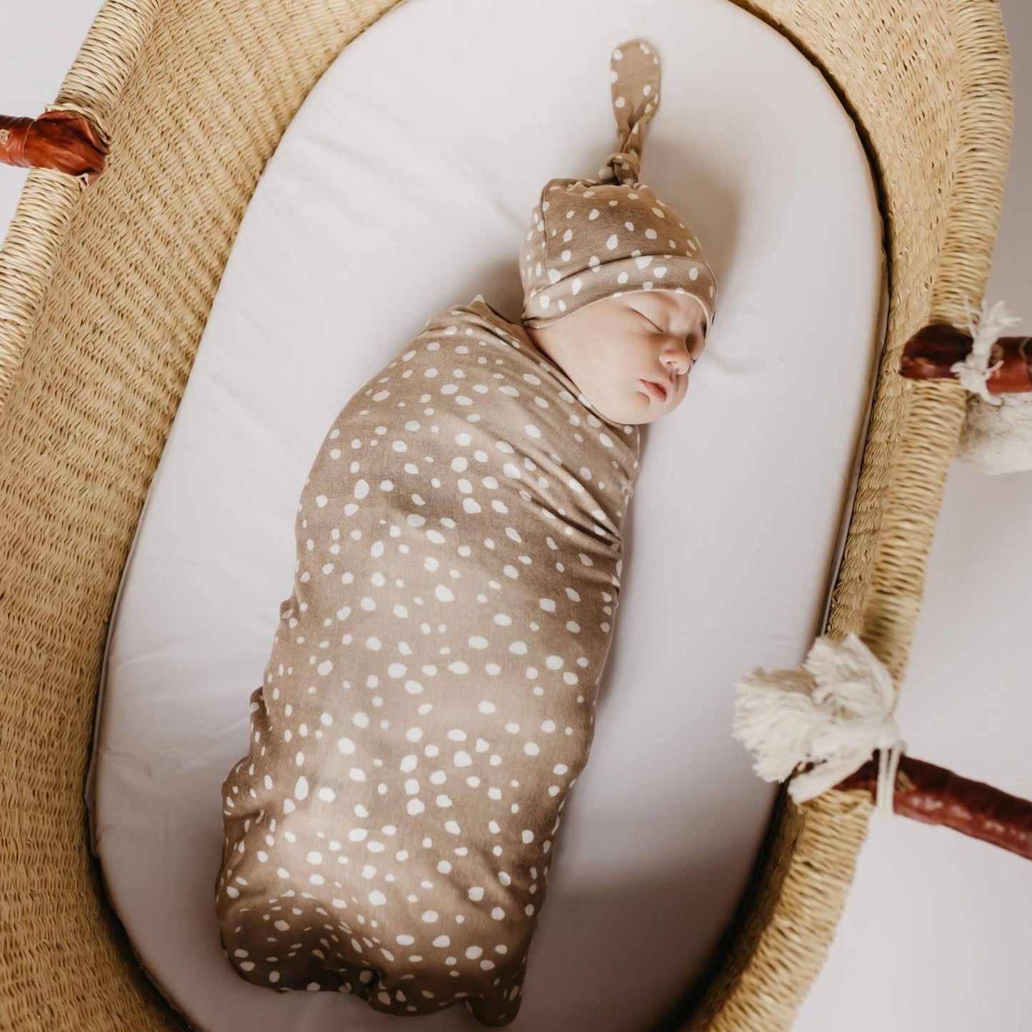 Knit Swaddle Blanket - Fawn