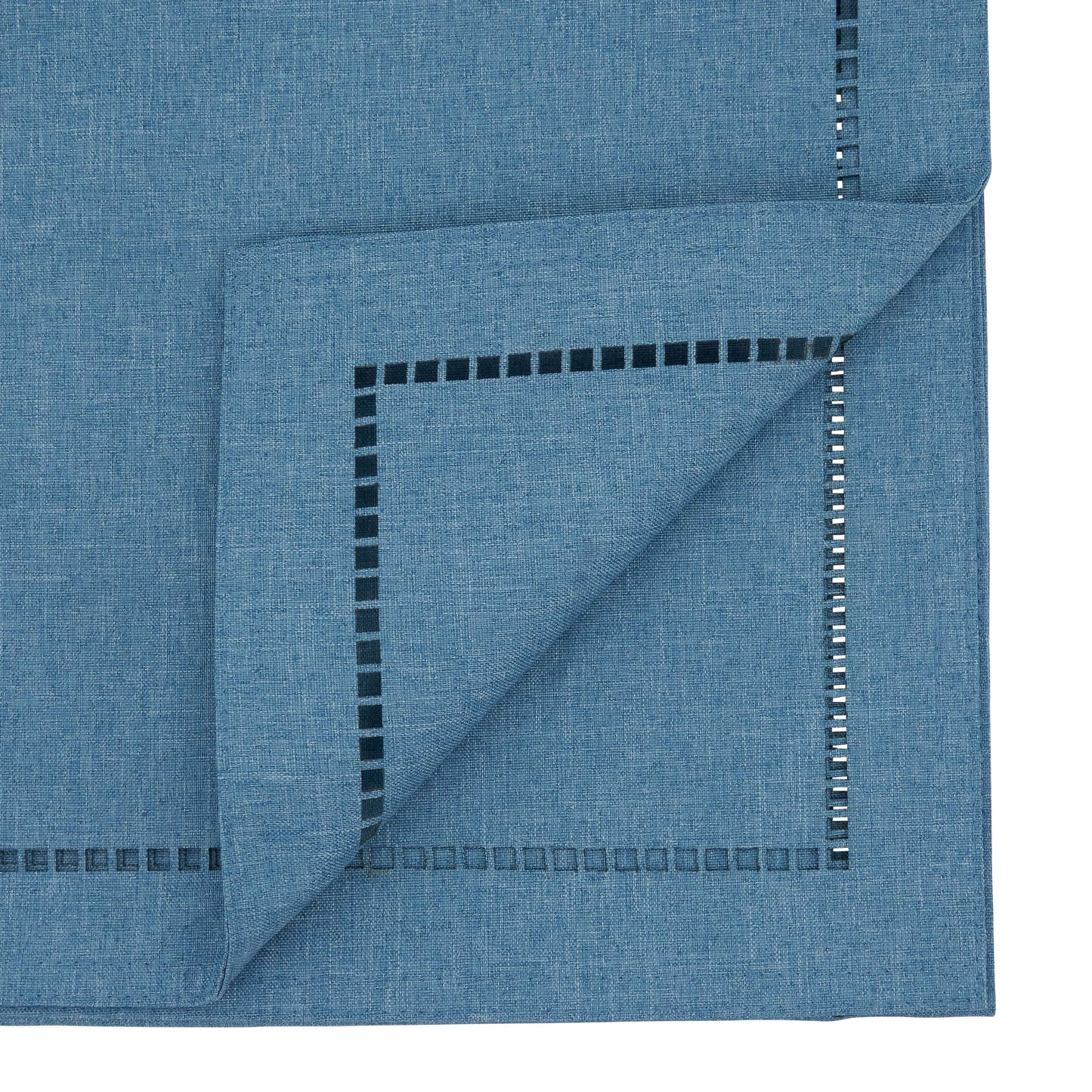 Laser-Cut Hemstitch Runner: Green / 14"x72"