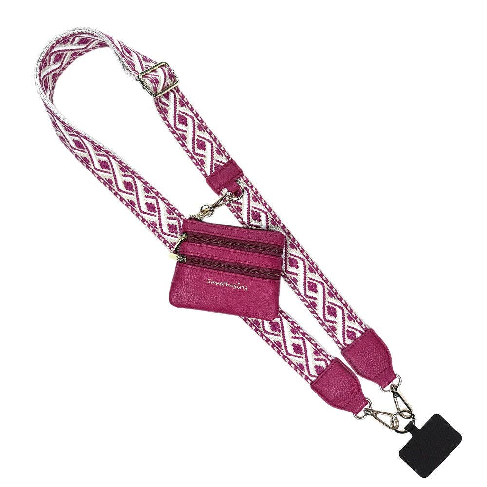 Clip & Go Strap w/Zippered Pouch XOXO: Lavender
