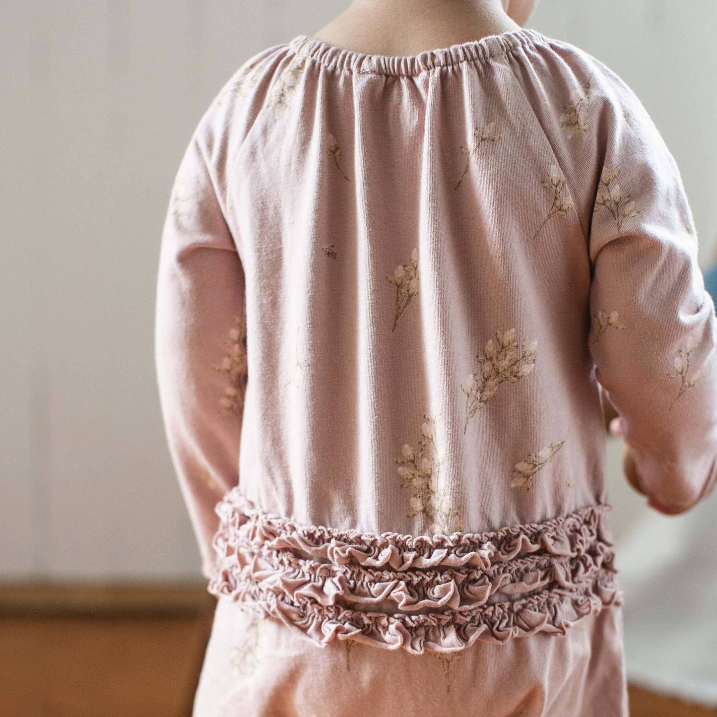 Budding Beauty Infant Jumpsuit: Organic Rose / 3-6 Months