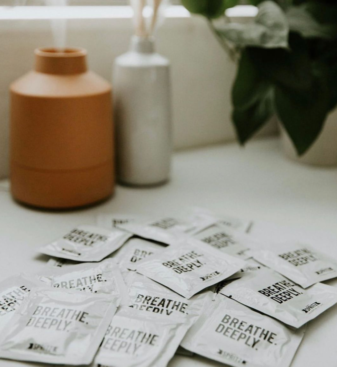 Breathe Deeply Essential Oil Towelette - 100 Unit Pre-Pack: 1 Unit Bundle - 100 Towelettes