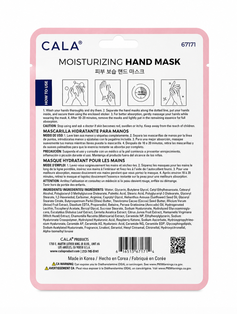 CALA Moisturizing Smoothing and Nourishing Hand Masks Gloves