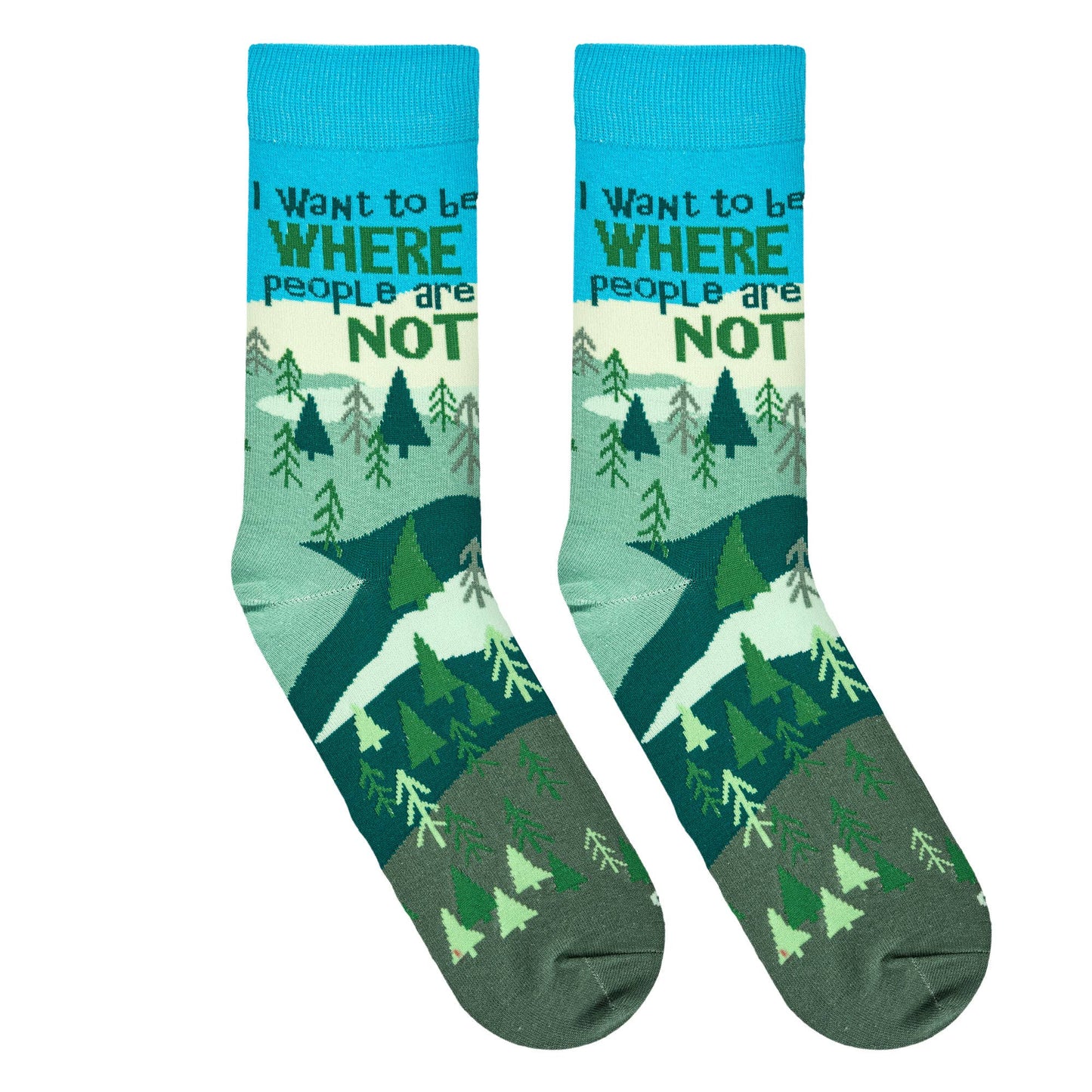 Where People Are Not - Mens Crew Folded