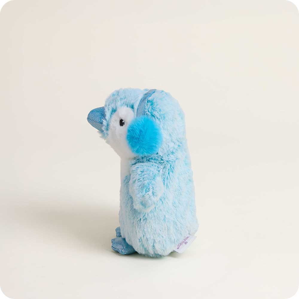 Blue Winter Penguin Warmies Junior