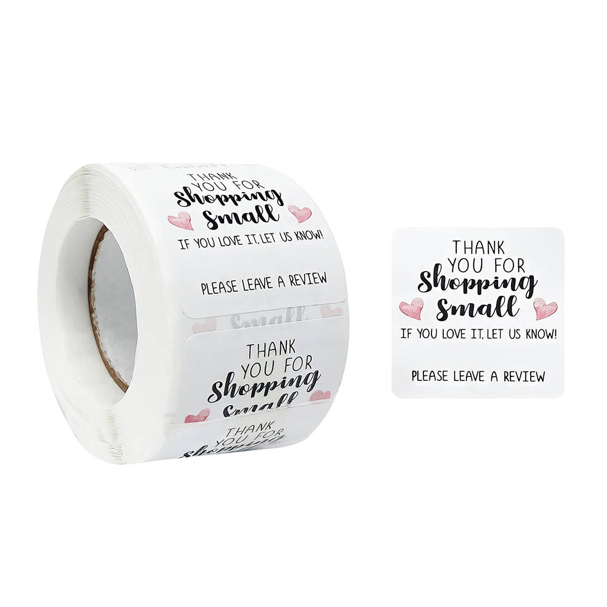 Wrapables Shopping Small Business Thank You Stickers Roll
