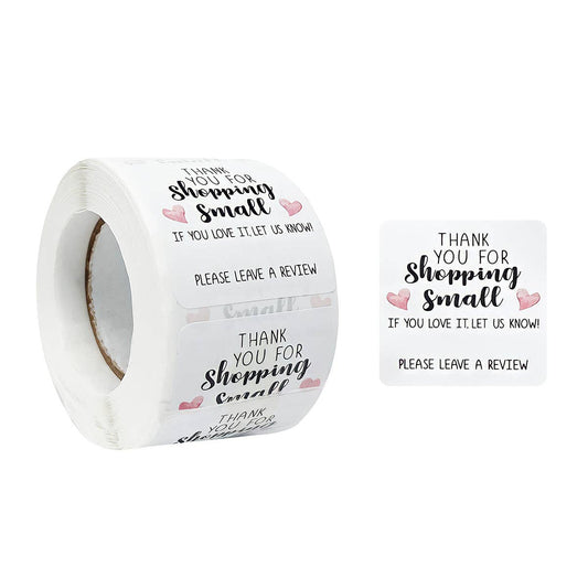 Wrapables Shopping Small Business Thank You Stickers Roll
