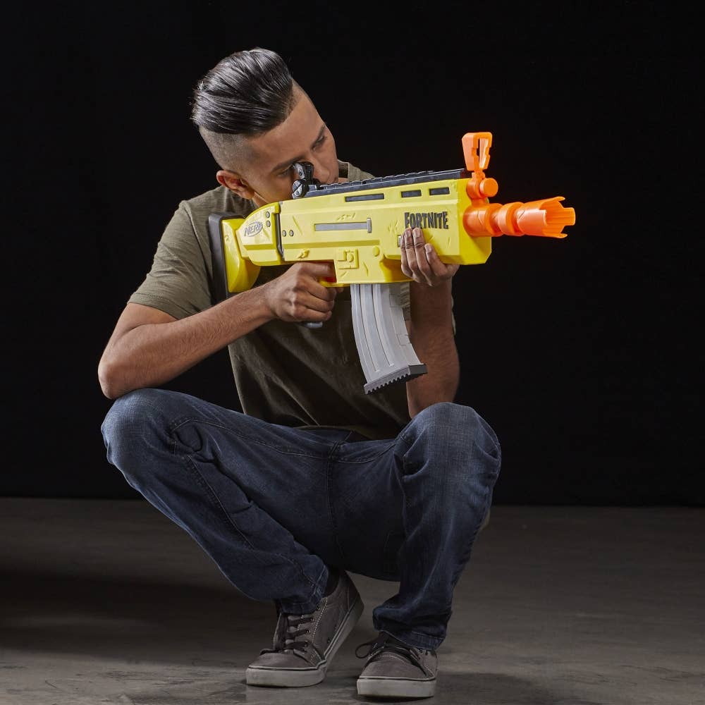 Nerf Elite Dart Blaster Fortnite AR-L with Flip Up Sights
