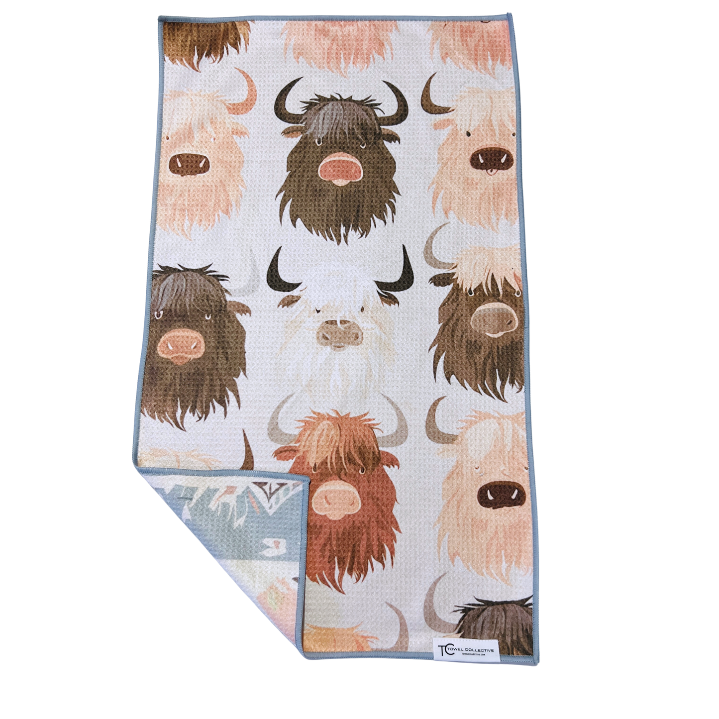 Aztec Herd | Waffle Weave Microfiber Towels Kitchen & Bath: Washcloth