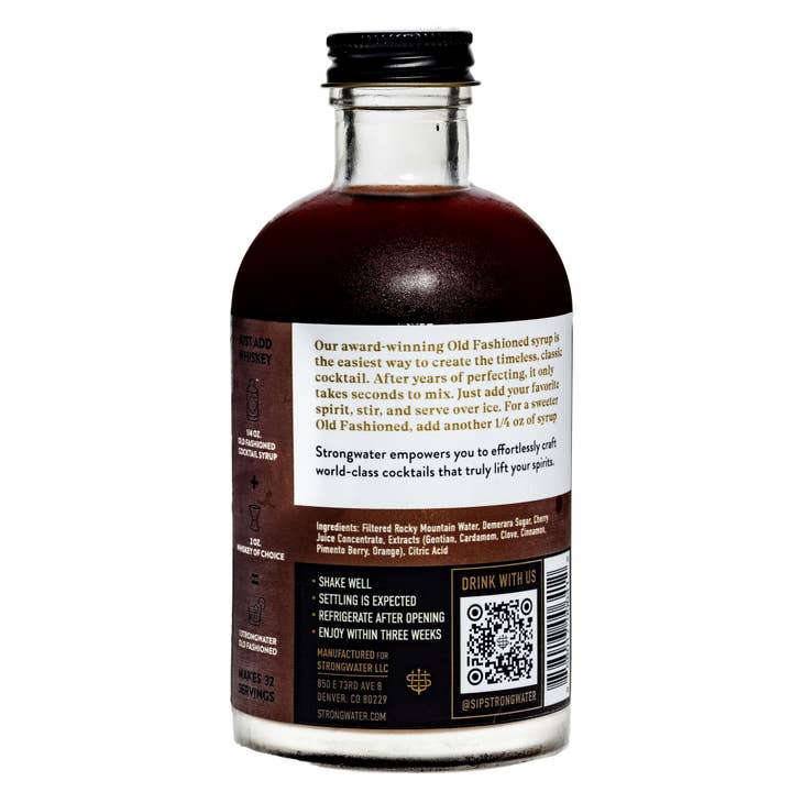 OLD FASHIONED COCKTAIL SYRUP 8 OZ