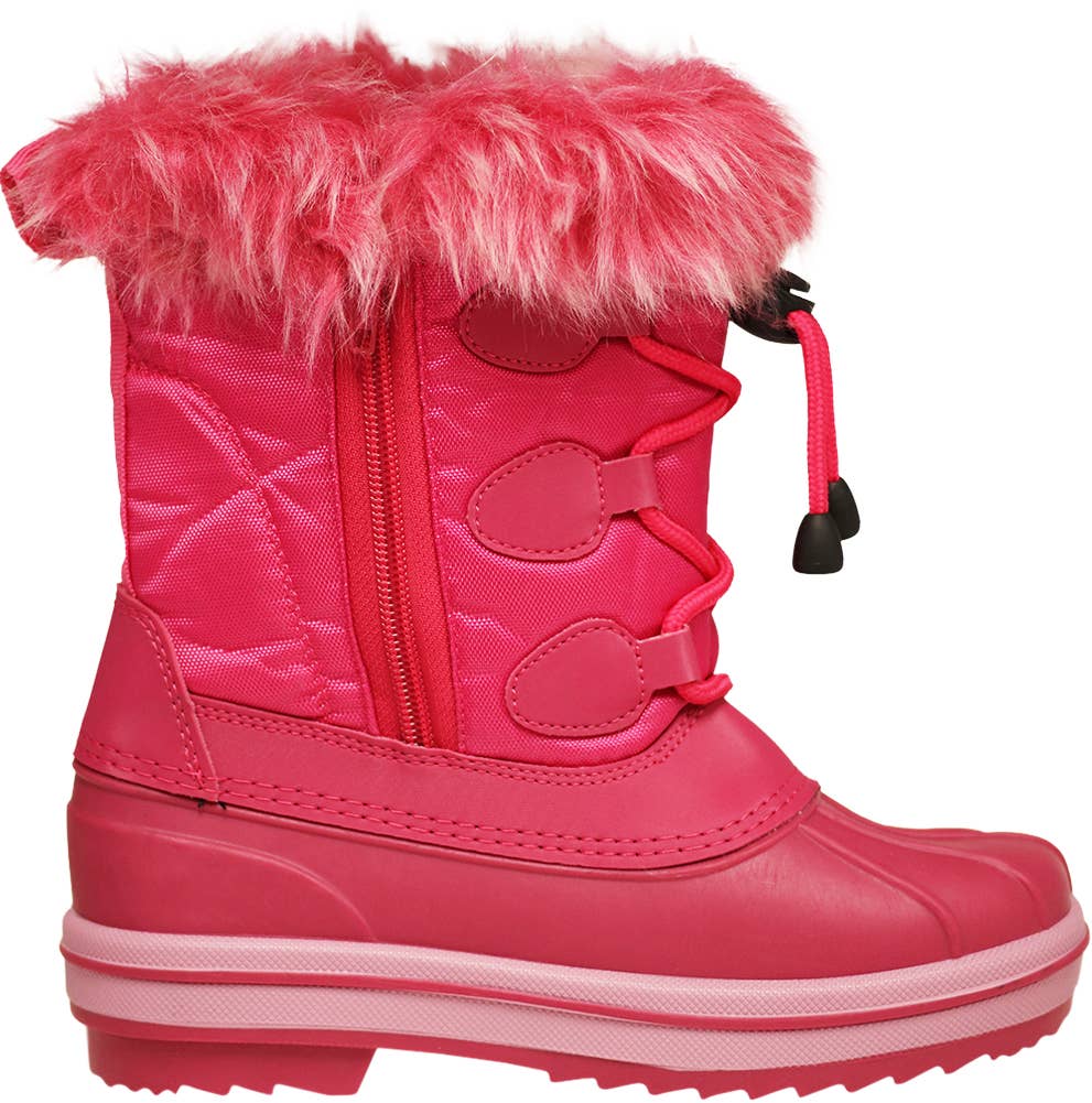 Norty Lightweight Fleece Lined Snow Boot for Little Big Girl: 13 Little Kid