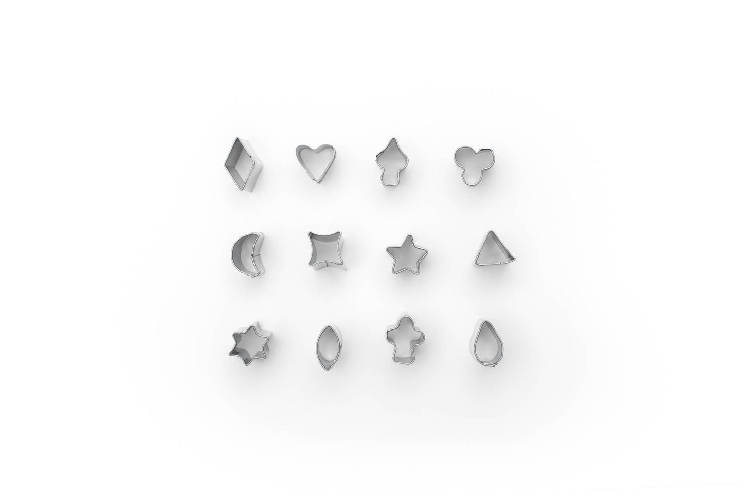 Fox Run Micro Shapes Fondant Cutter Set, 12-Piece