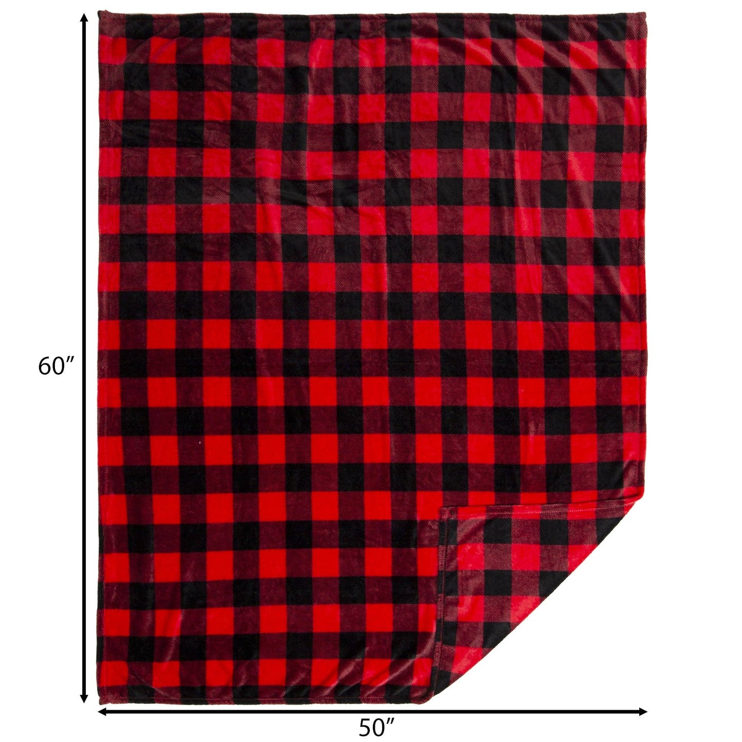Red Lumberjack Travel Blanket