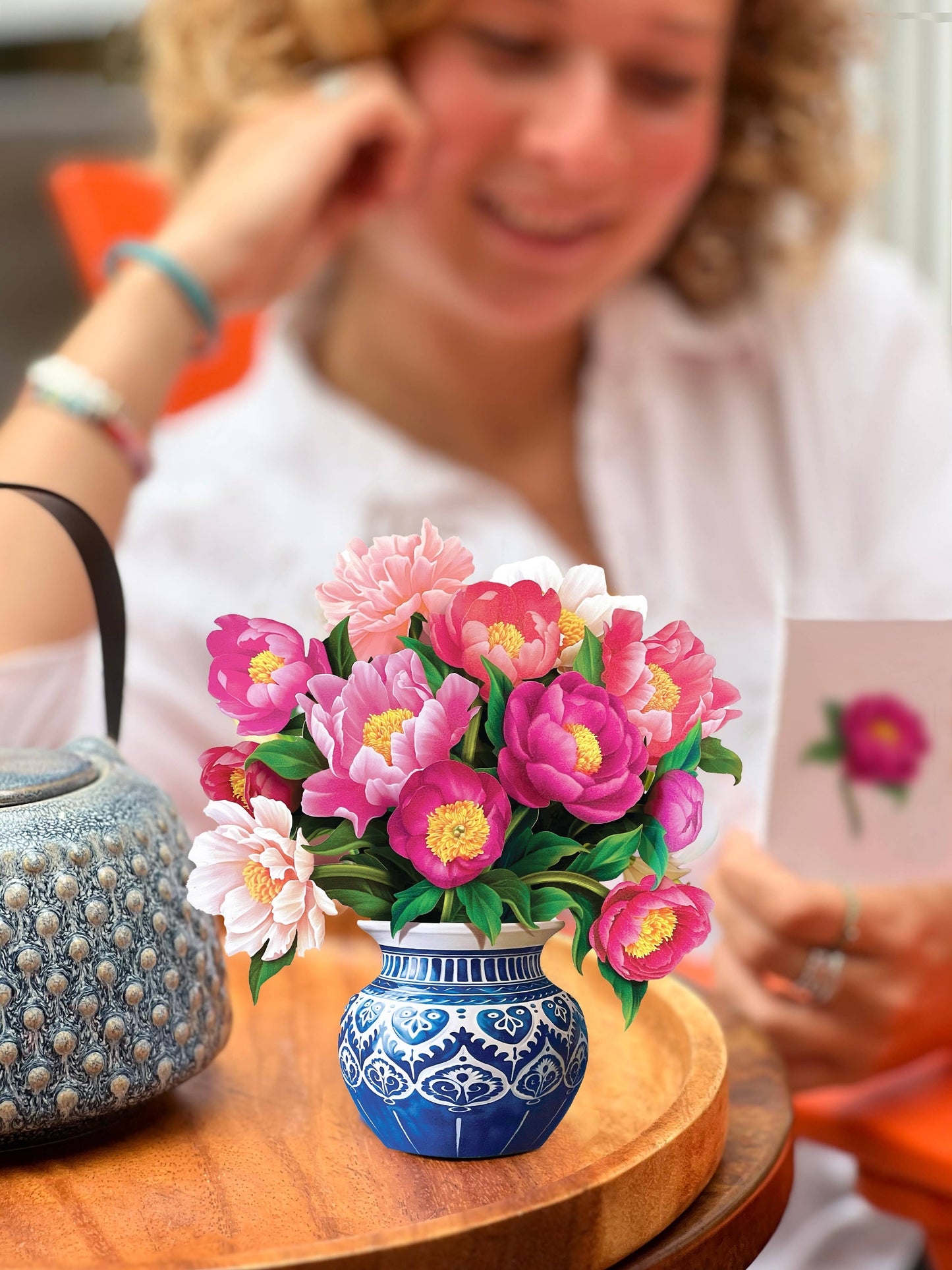 Mini Peony Paradise (10 Pop-up Greeting Cards)