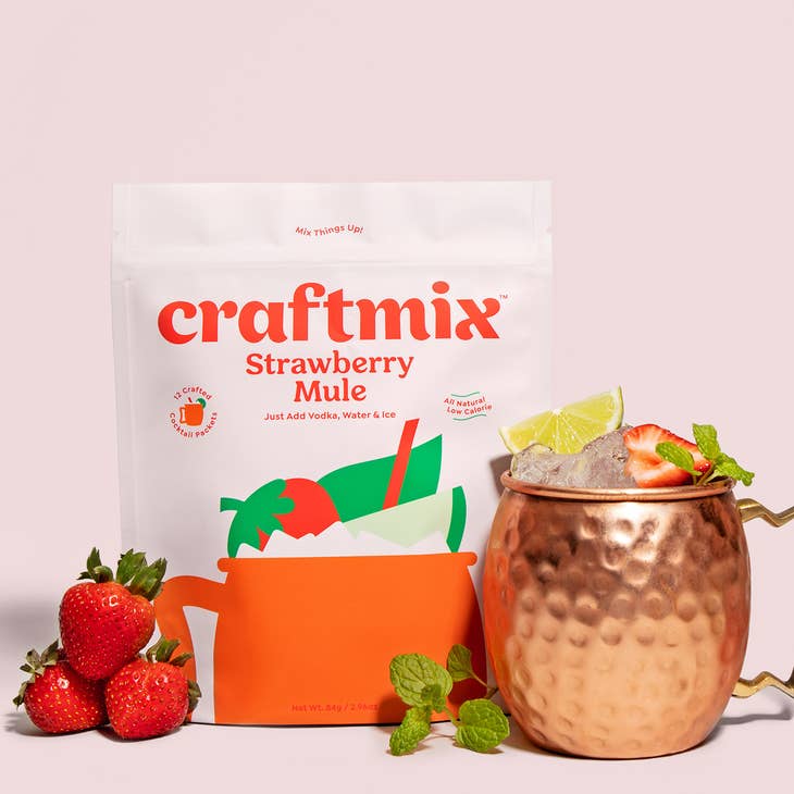 STRAWBERRY MULE COCKTAIL MIXER- 12 SERVINGS