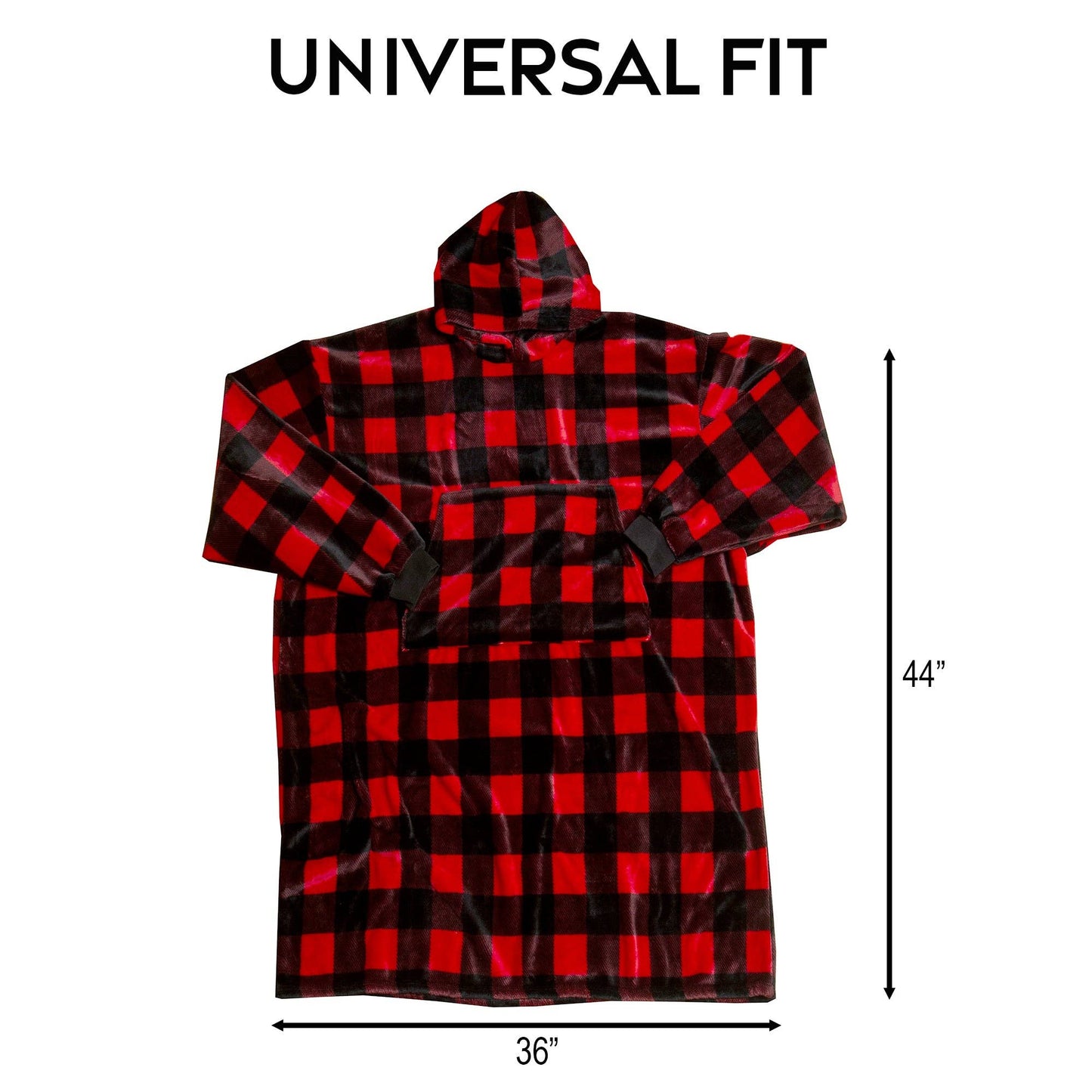 Lumberjack Red Hooded Blanket