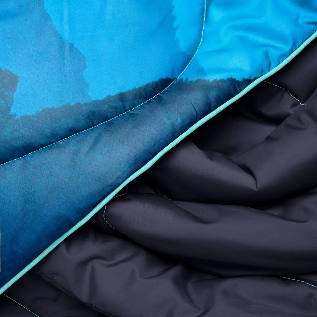 Original Puffy Blanket - Misty Peaks Mountainscape: 1-Person
