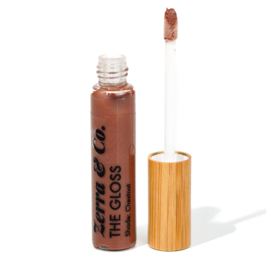 The Gloss | High Shine & Plumping Vegan Lip Gloss: Chestnut
