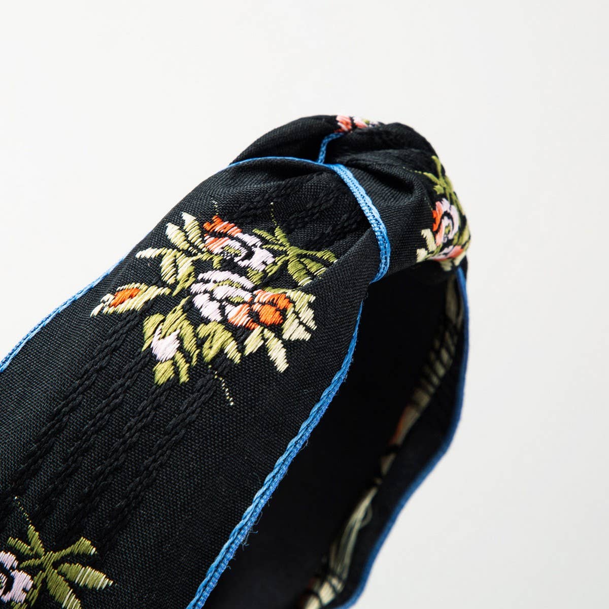 CROSS EMBROIDERY FASHION HEADBAND_CWAHA1253: Black / (OS) 3