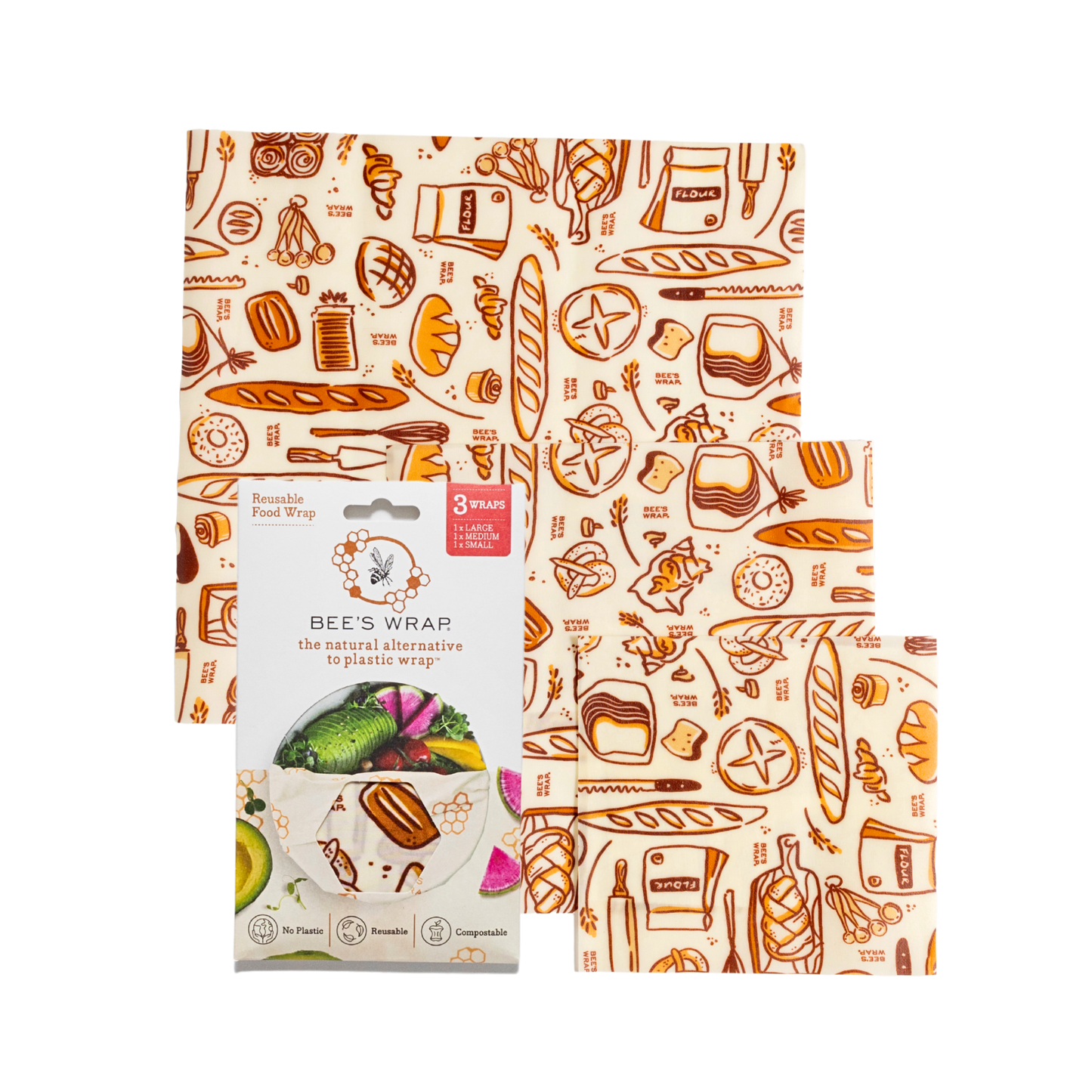 Bakery Lane - Assorted 3 Pack - Seasonal Print