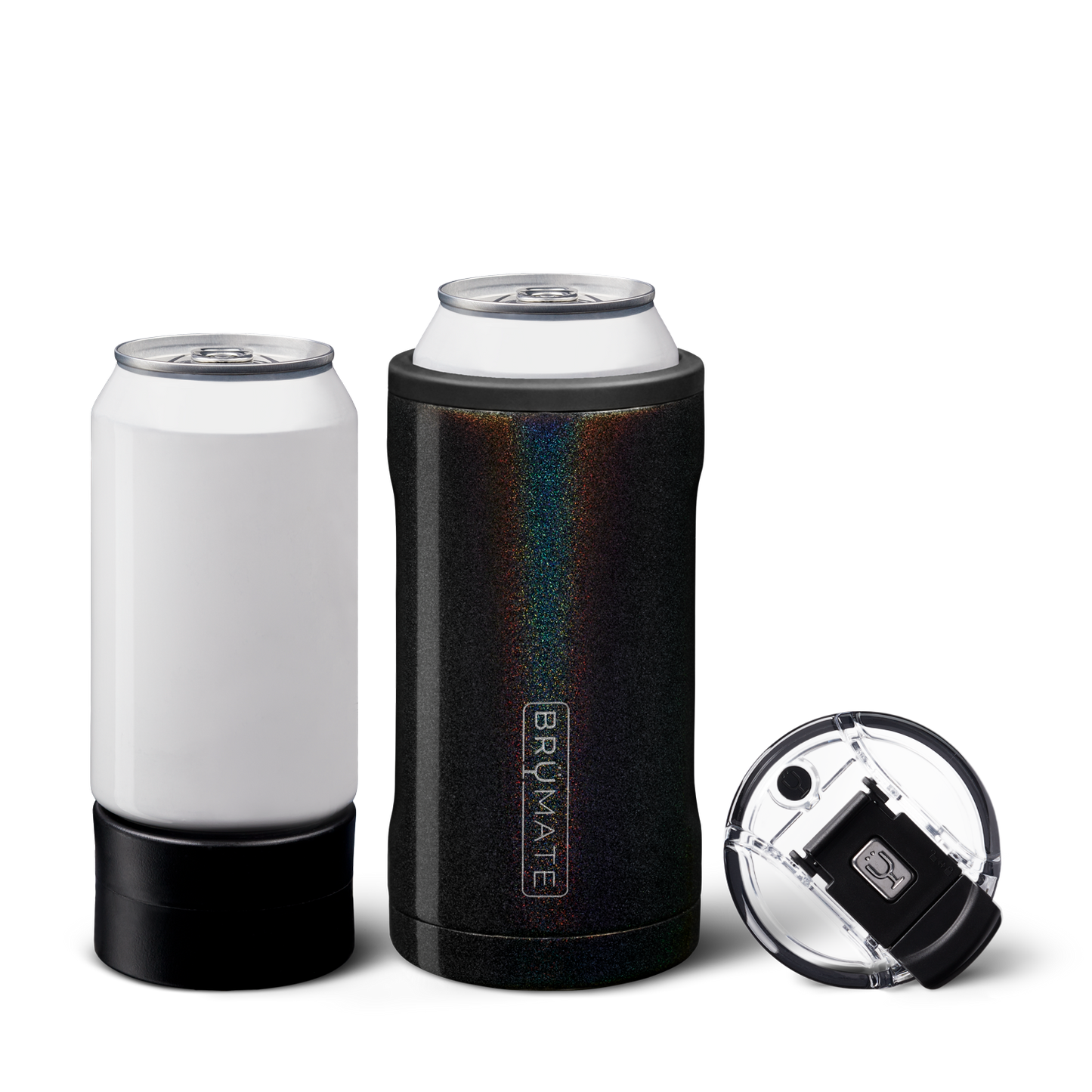 HOPSULATOR TRIO 12/16 OZ - GLITTER CHARCOAL
