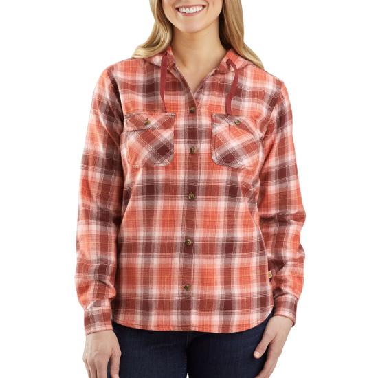 Women's Flannel Hooded Shirt