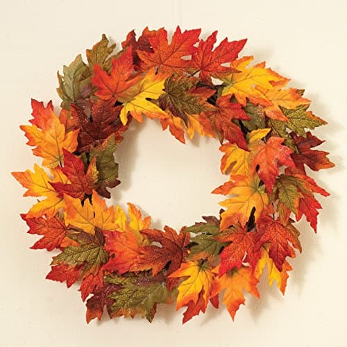 WREATH MAPLE LEAF 24IN