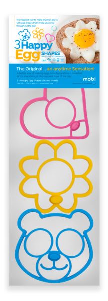3 HAPPY EGG SHAPES SILICONE MOLDS