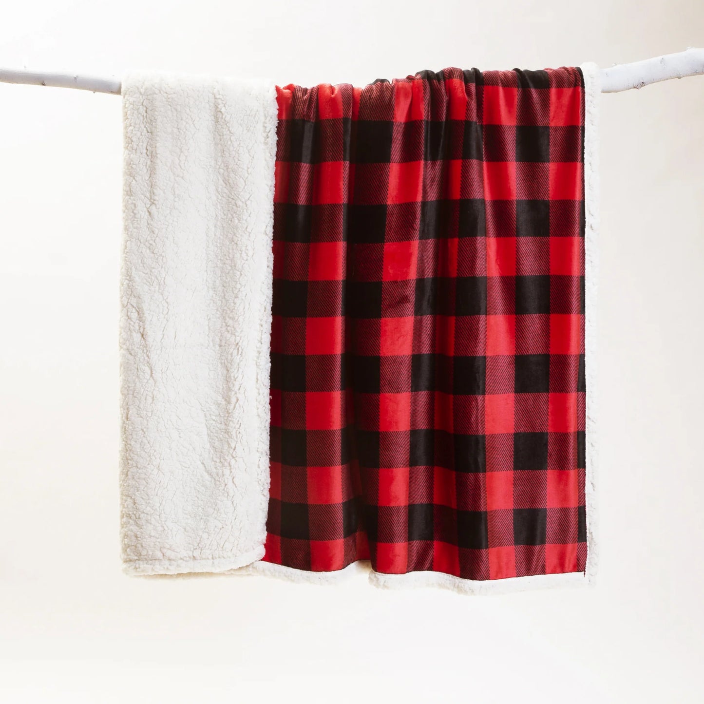 JP527 Carsten's LumberJack Plaid Plush Throw Blanket