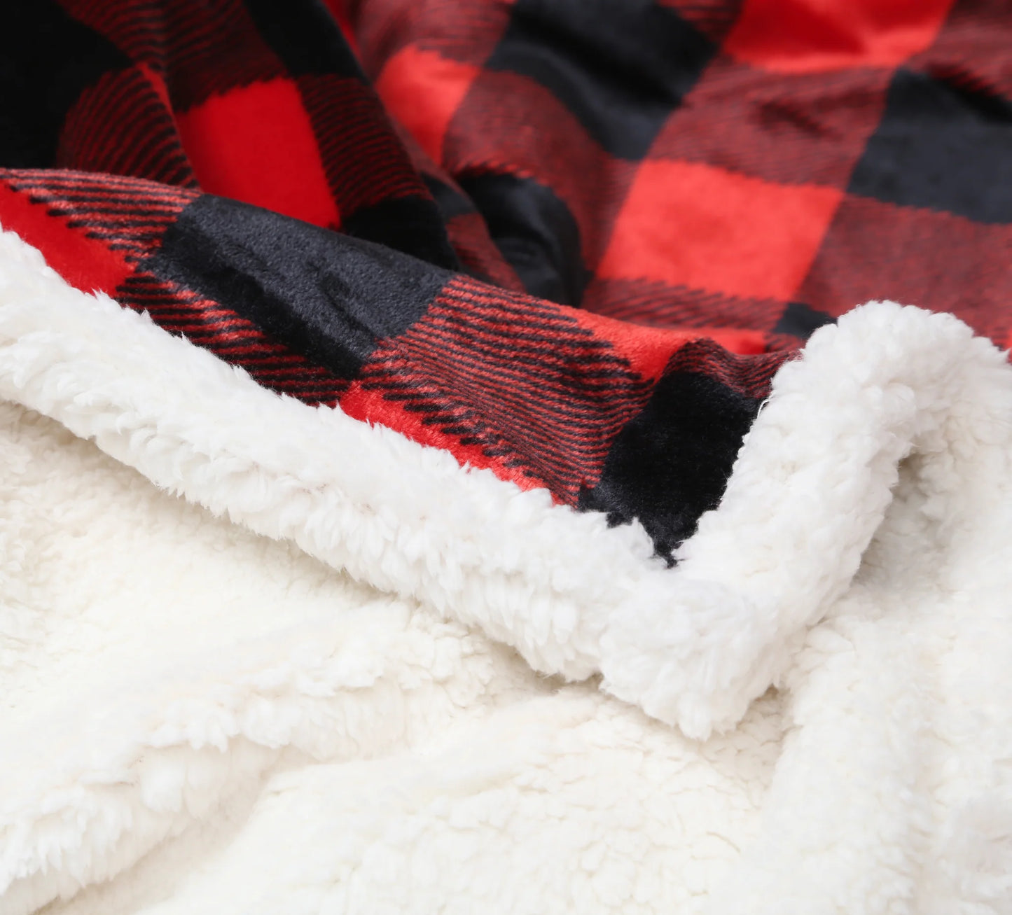 JP527 Carsten's LumberJack Plaid Plush Throw Blanket