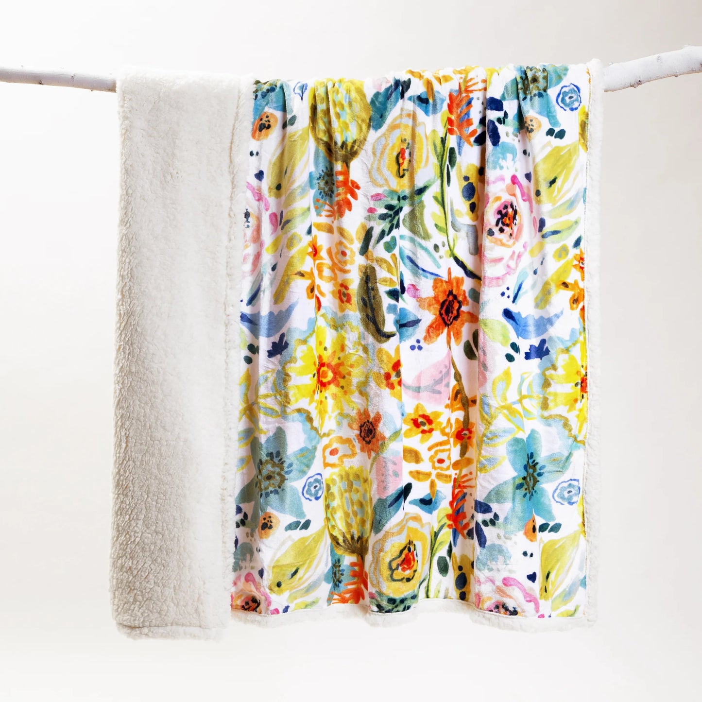 JP819 Carsten's Field Of Flowers Plush Throw Pillow