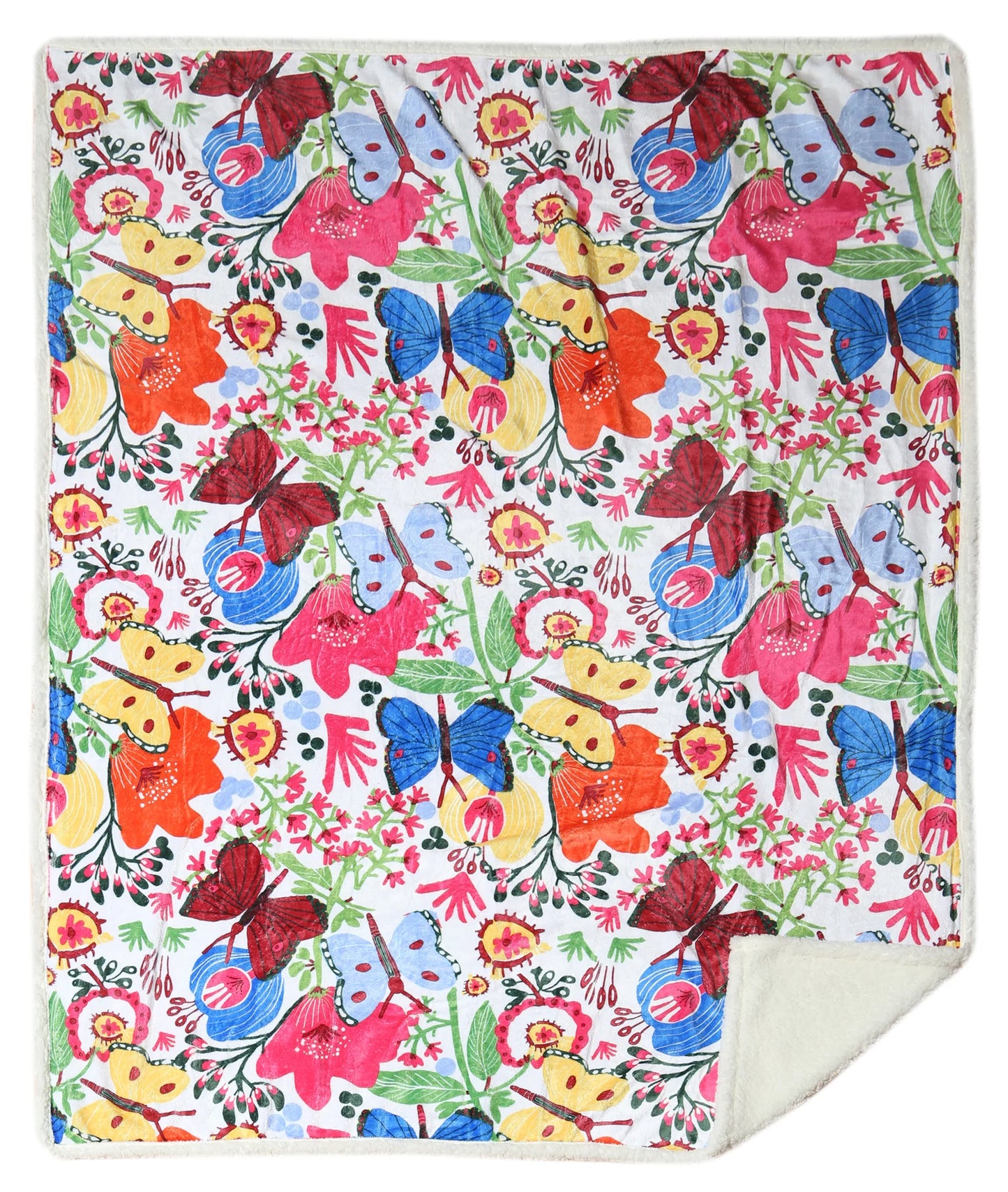 JP825 Carsten's Butterfly Plush Throw Blanket