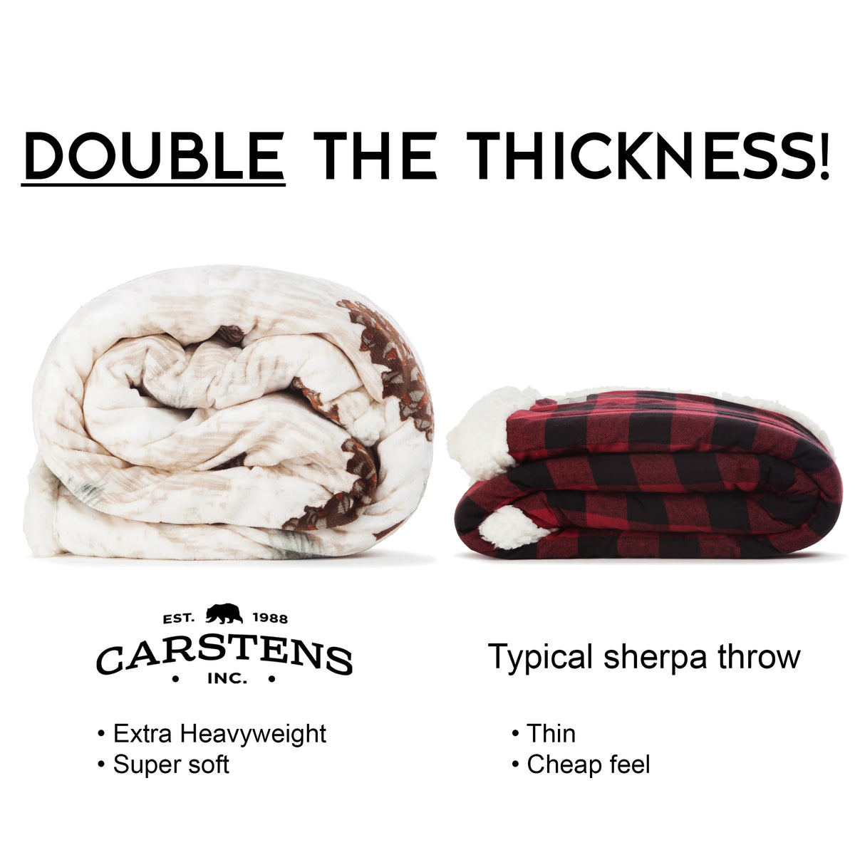 JP867 Carsten's Pinecone Plush Throw Blanket